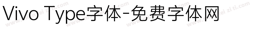 Vivo Type字体字体转换